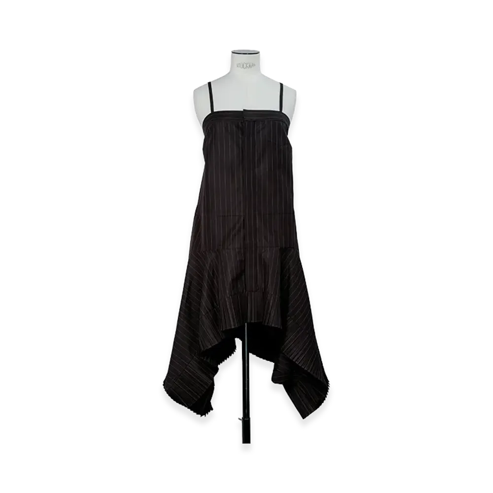 sacai Chalk Stripe Dress "Brown"