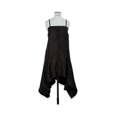 sacai Chalk Stripe Dress "Brown"
