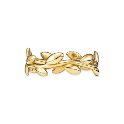 Tiffany & Co. Olive Leaf Band Ring 18K "Yellow Gold"
