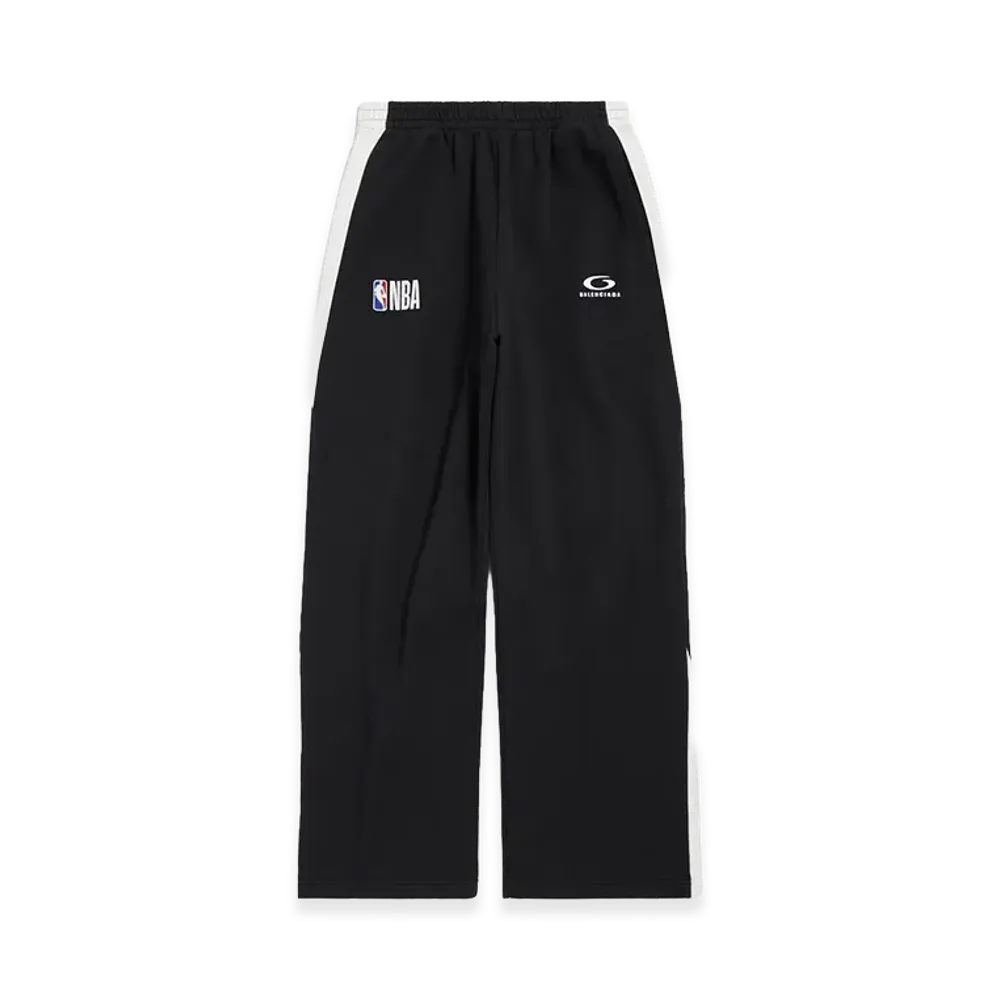 BALENCIAGA x NBA Collaboration Oversized Sweatpants "Black/White"