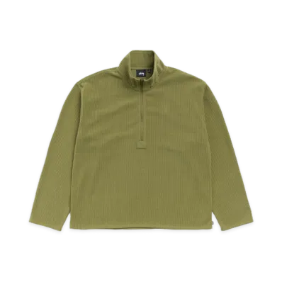 Stussy Half Zip Thermal Mock Neck "Olive"