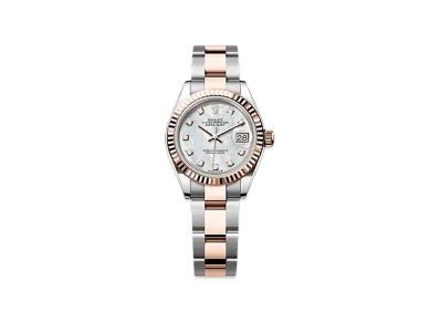 ROLEX Lady-Datejust 28mm Oystersteel & Everose Gold 279171 "White Mother-of-Pearl"