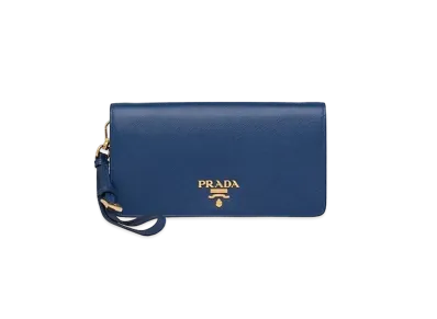 PRADA Saffiano Leather Mini Bag "Blue"