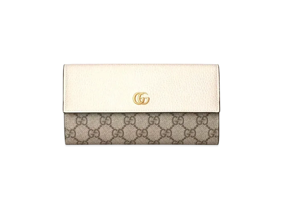 グッチ GGマーモント コンチネンタルウォレット "ベージュ" 456116 17WAG 9096