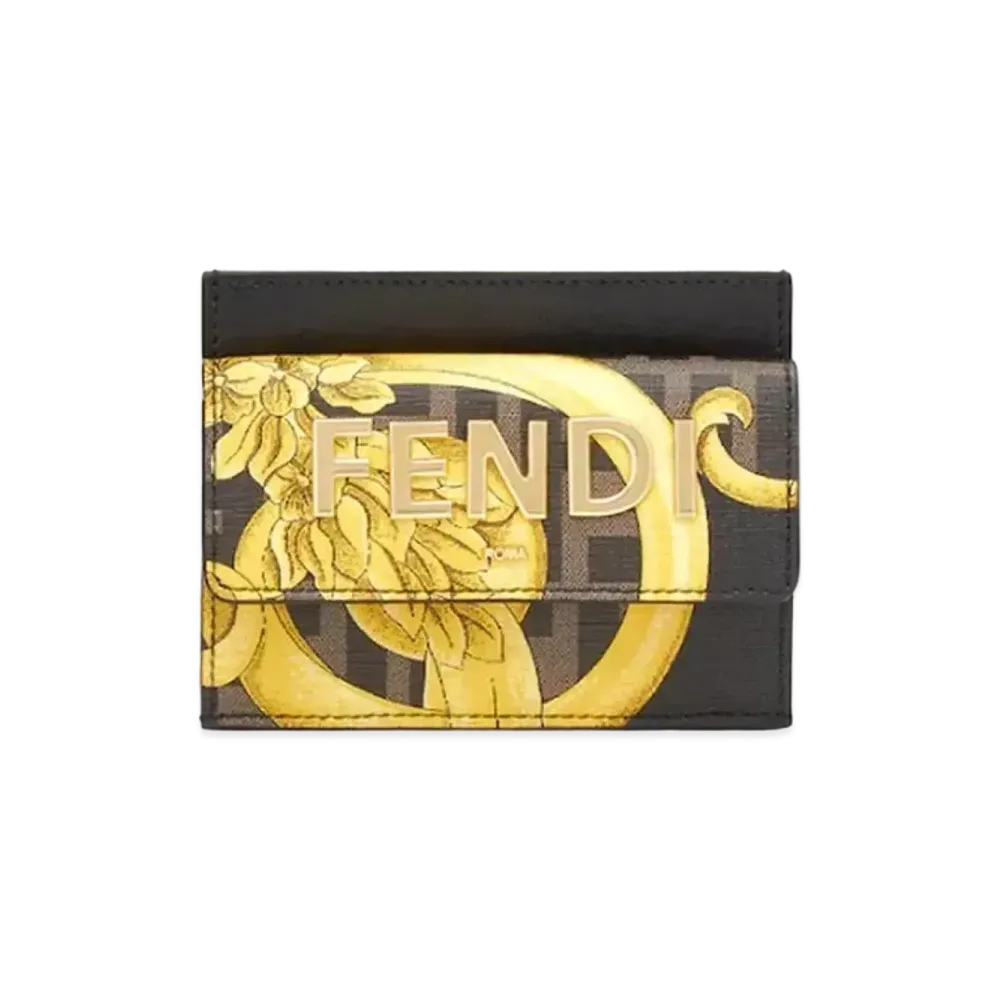 FENDI x Versace Fendace Card Holder In Multicolor Fabric "Multicolor"