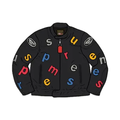 Supreme x Vanson Leathers Letters Cordura Jacket "Black"