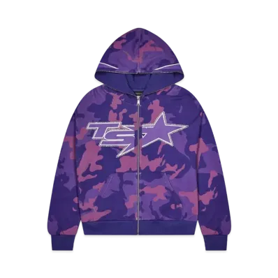 TRAPSTAR TS Star Camo Hoodie "Purple"