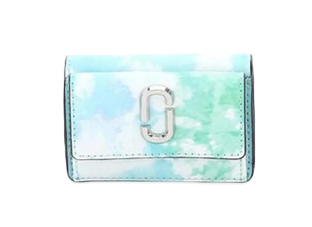Marc Jacobs The Snapshot Tie Dye Mini Trifold "Blue Multi"
