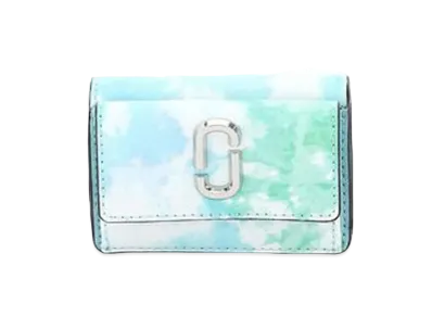 Marc Jacobs The Snapshot Tie Dye Mini Trifold "Blue Multi"