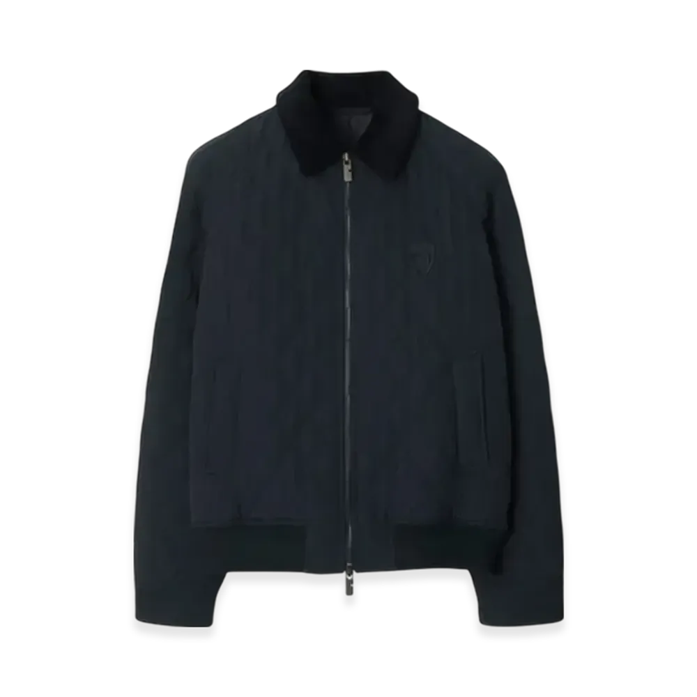 Burberry Quilting Nylon Jacket "Navy/Charcoal Melange"