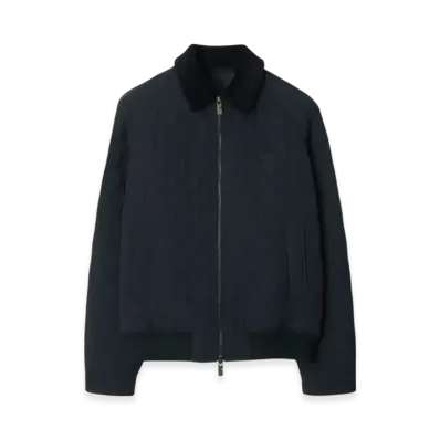 Burberry Quilting Nylon Jacket "Navy/Charcoal Melange"