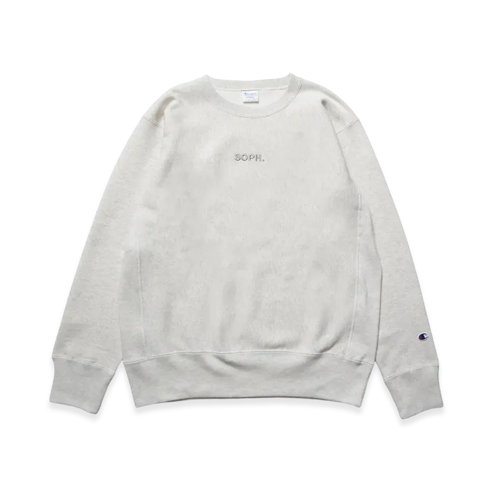 Champion x SOPH. Reverse Weave Crewneck Sweat "Off White"