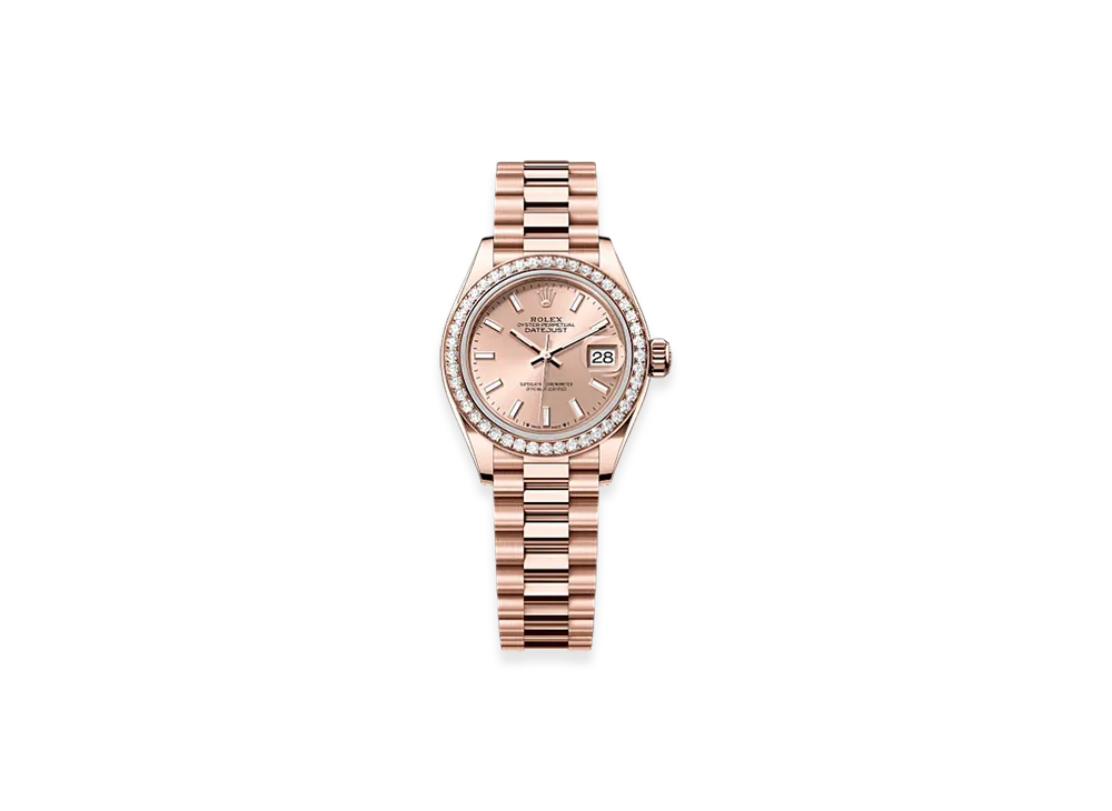 ROLEX Lady-Datejust 28mm Everose Gold Diamond 279135RBR "Rose-colour"