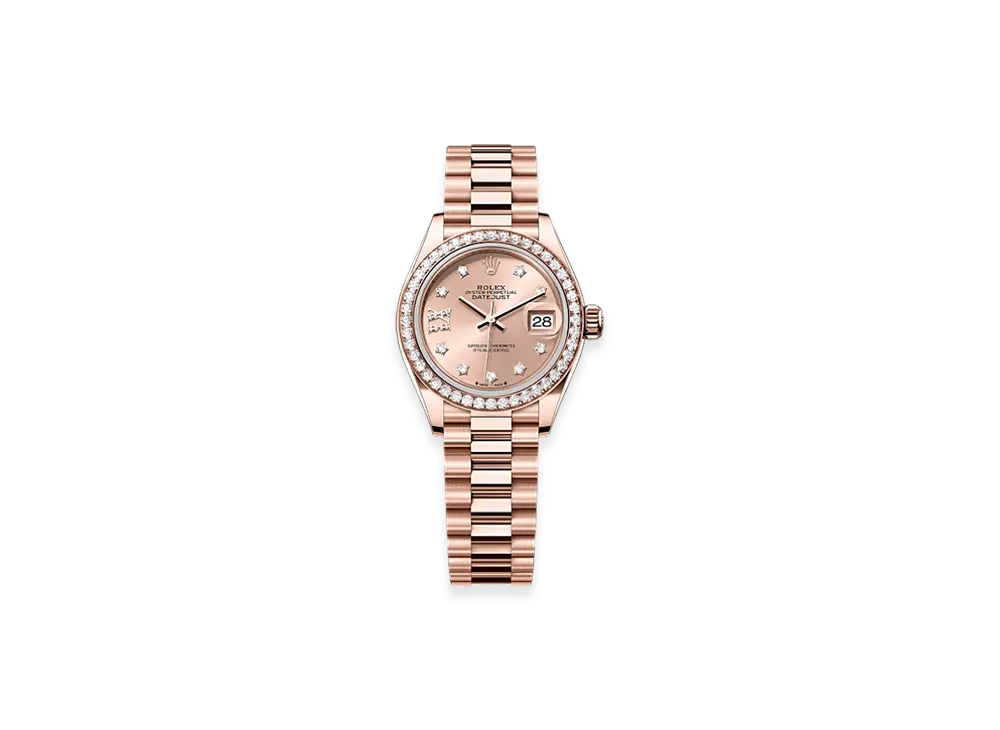 ROLEX Lady-Datejust 28mm Everose Gold Diamond 279135RBR "Rose-colour"