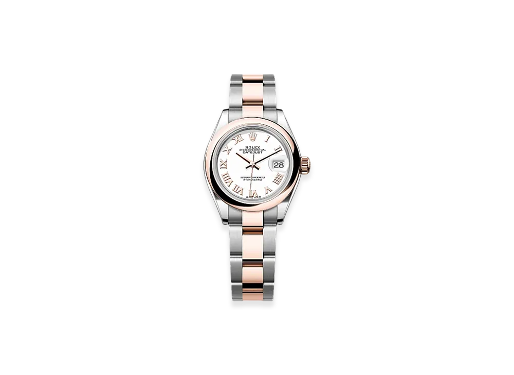 ROLEX Lady-Datejust Oystersteel & Everose Gold "White"