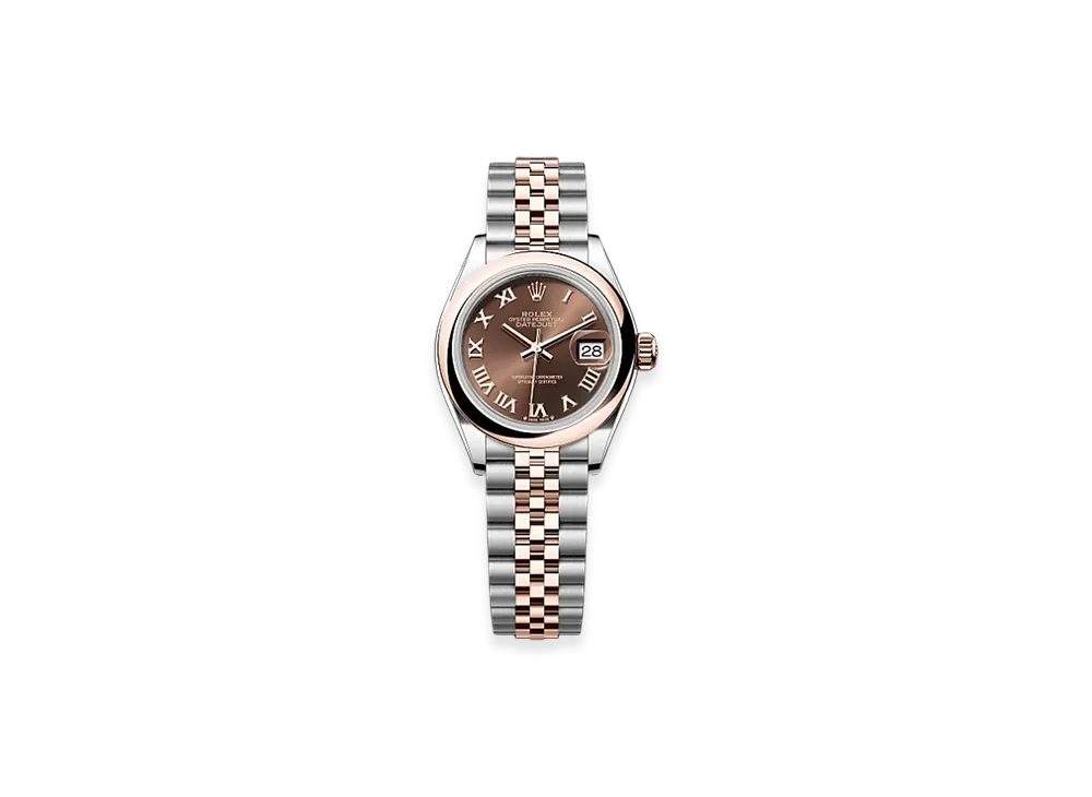 ROLEX Lady-Datejust Oystersteel & Everose Gold "Brown"