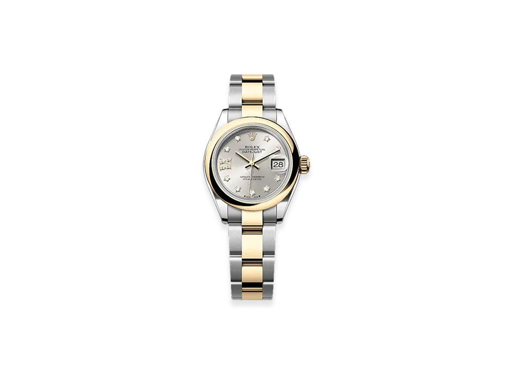 ROLEX Lady-Datejust 28mm Oystersteel & Yellow Gold 279163 "Silver"