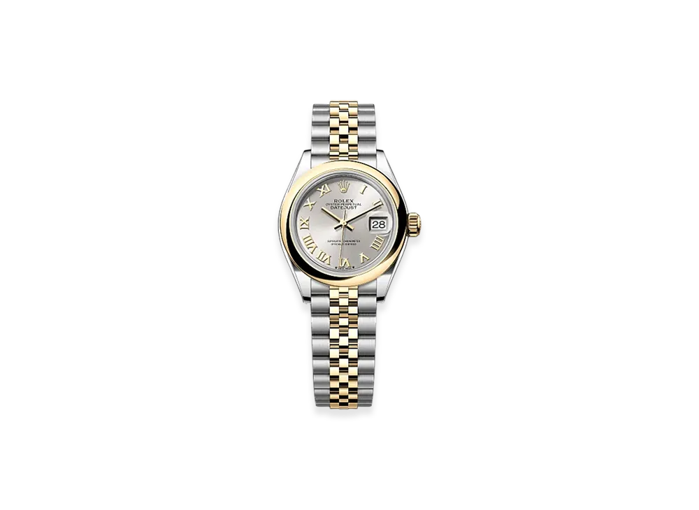 ROLEX Lady-Datejust 28mm Oystersteel & Yellow Gold 279163 "Silver"