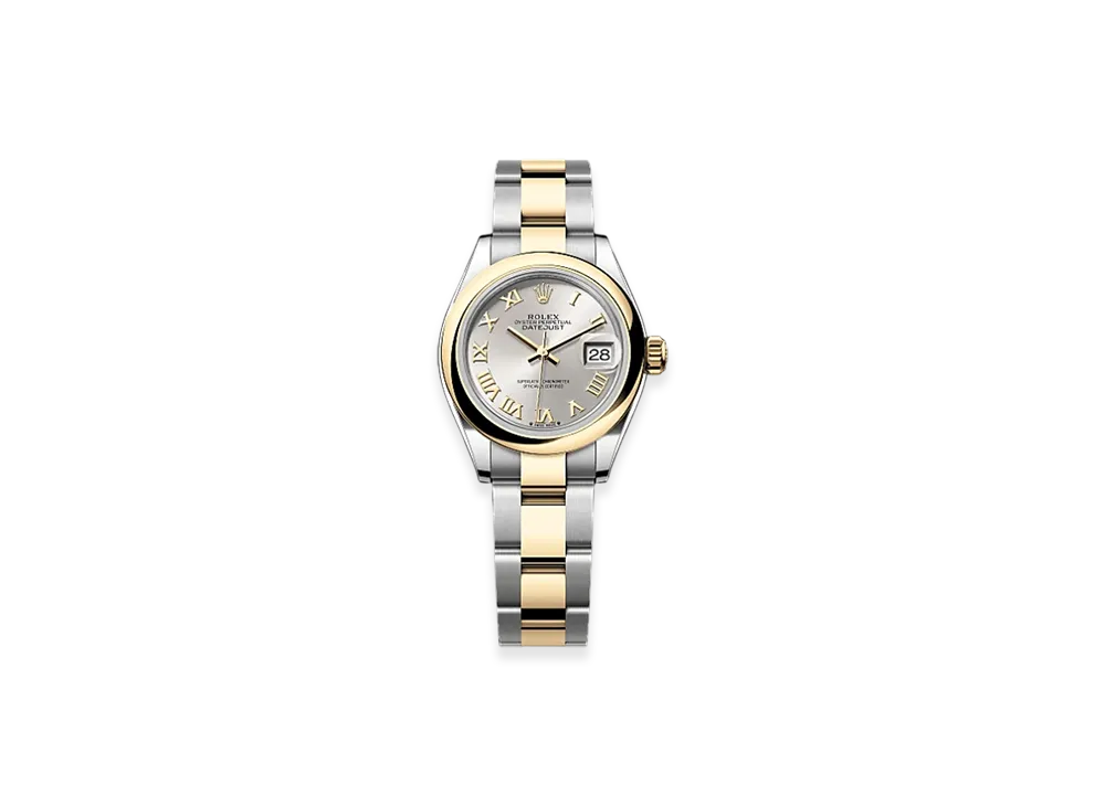 ROLEX Lady-Datejust 28mm Oystersteel & Yellow Gold 279163 "Silver"