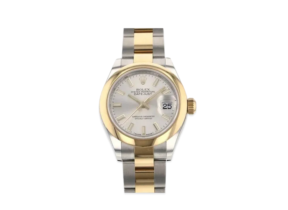 ROLEX Lady-Datejust Oyster 28mm "Silver/Oyster Steel/Yellow Gold"