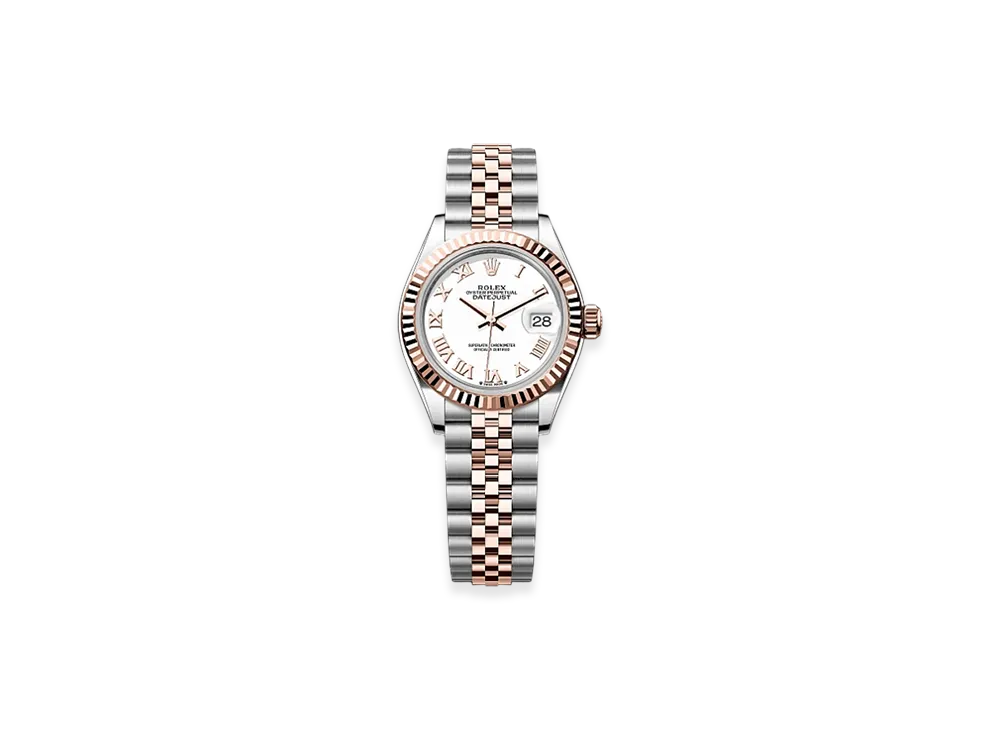 ROLEX Lady-Datejust 28mm Oystersteel & Everose Gold 279171 "White"