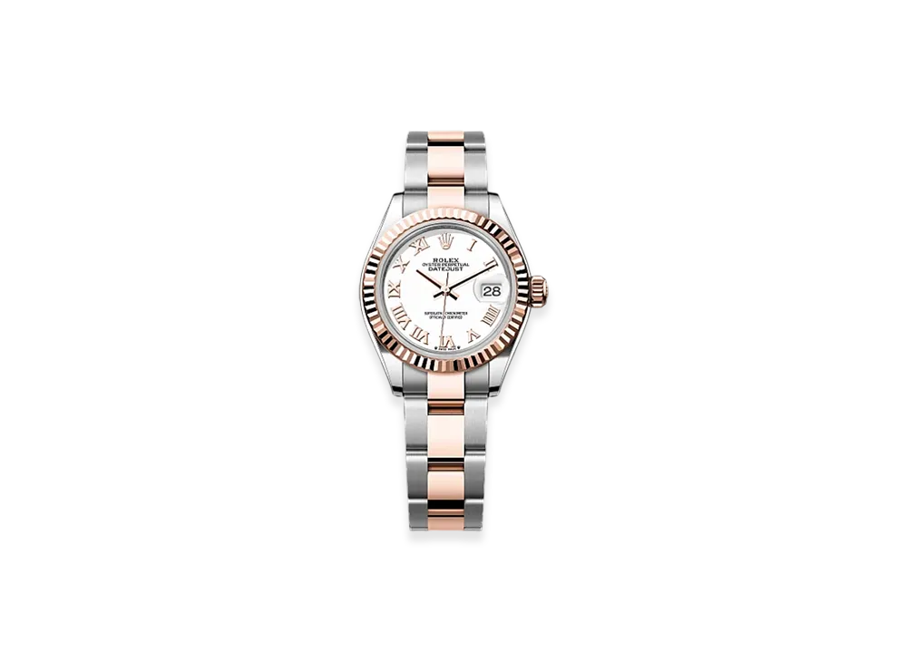 ROLEX Lady-Datejust 28mm Oystersteel & Everose Gold 279171 "White"
