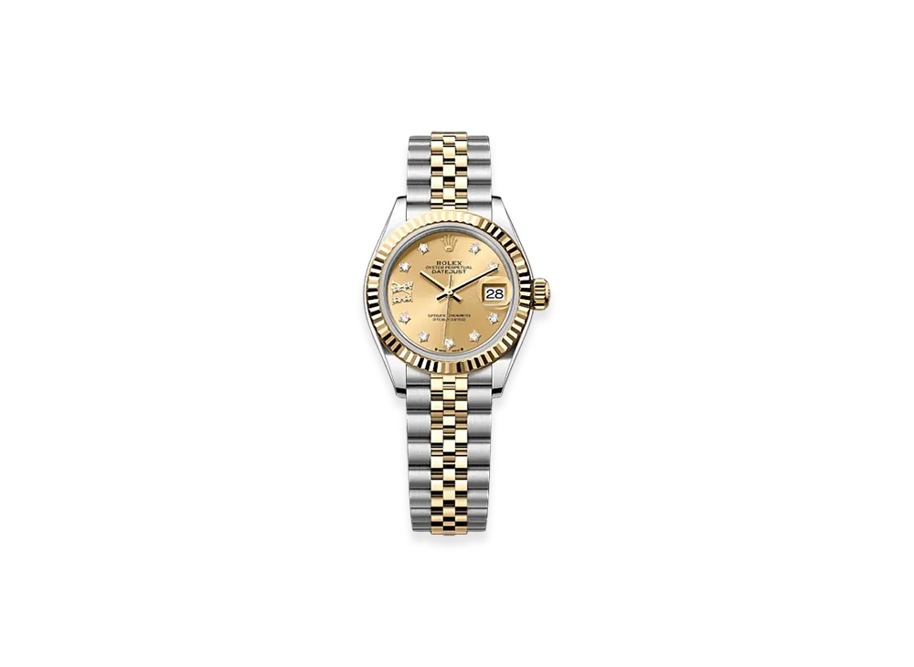 ROLEX Lady-Datejust 28mm Oystersteel & Yellow Gold 279173 "Champagne-colour"