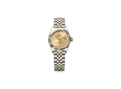 ROLEX Lady-Datejust 28mm Oystersteel & Yellow Gold 279173 "Champagne-colour"