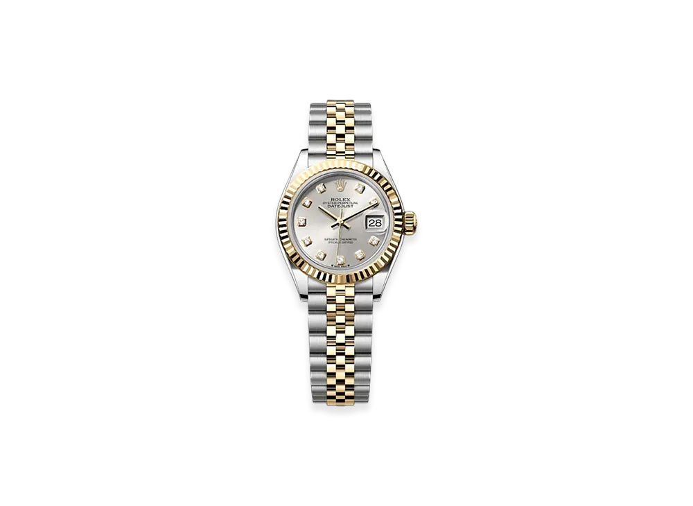 ROLEX Lady-Datejust 28mm Oystersteel & Yellow Gold 279173 "Silver"