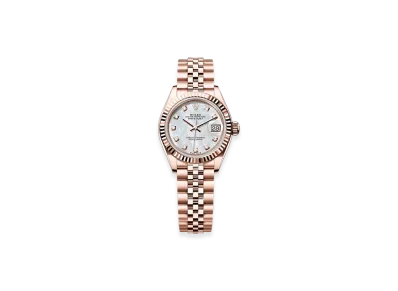 ROLEX Lady-Datejust 28mm Everose Gold 279175 "White Mother-of-Pearl"