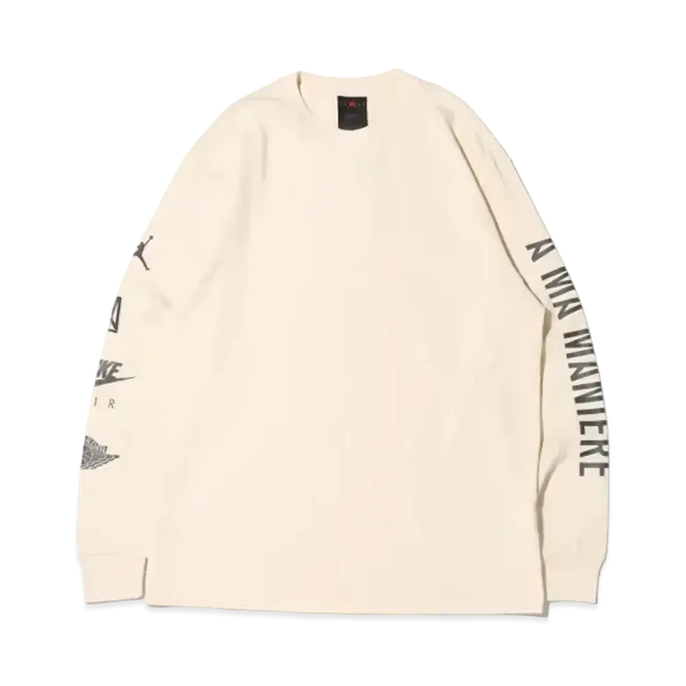 A MA MANIERE × JORDAN Long Tee "Light Cream/Black" CV3448-292 / CV3449-292