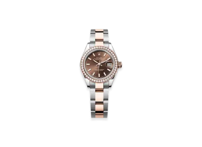 ROLEX Lady-Datejust 28mm Oystersteel & Everose Gold Diamond 279381RBR "Chocolate"