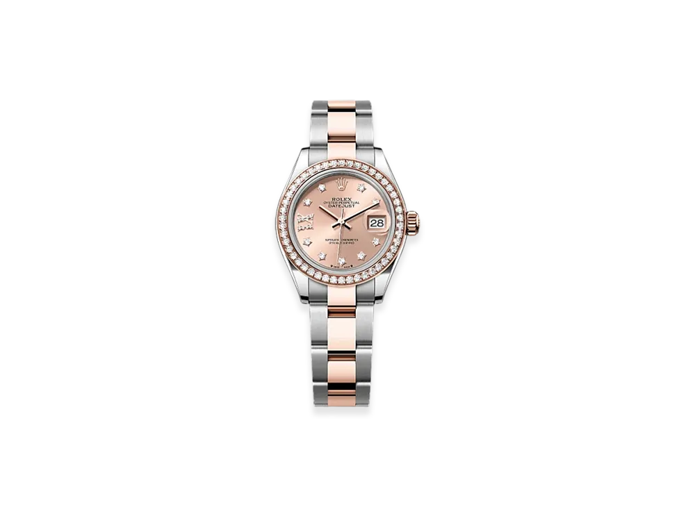 ROLEX Lady-Datejust 28mm Oystersteel & Everose Gold Diamond 279381RBR "Rose-colour"