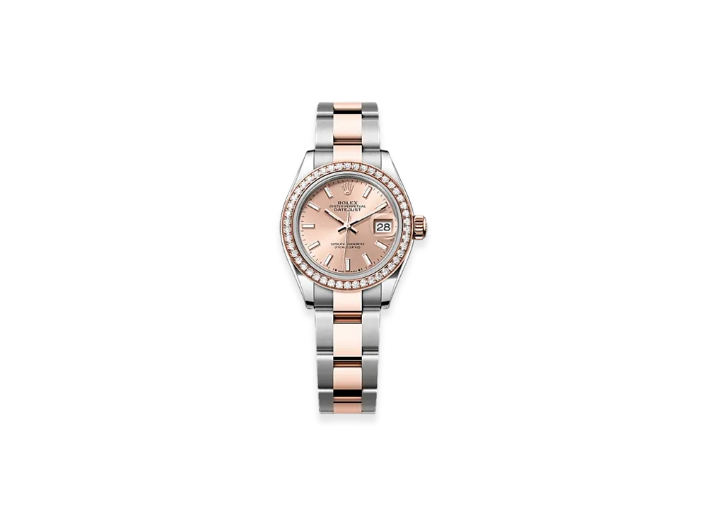 ROLEX Lady-Datejust 28mm Oystersteel & Everose Gold Diamond 279381RBR "Rose-colour"