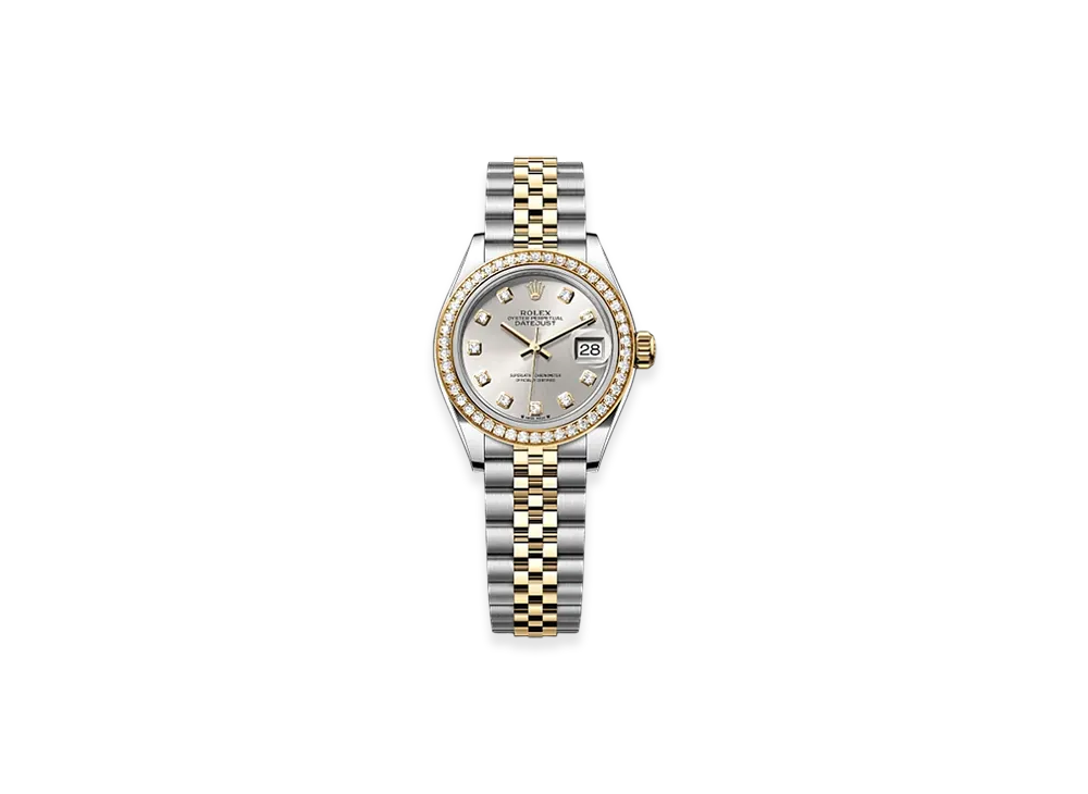 ROLEX Lady-Datejust 28mm Oystersteel & Yellow Gold Diamond 279383RBR "Silver"