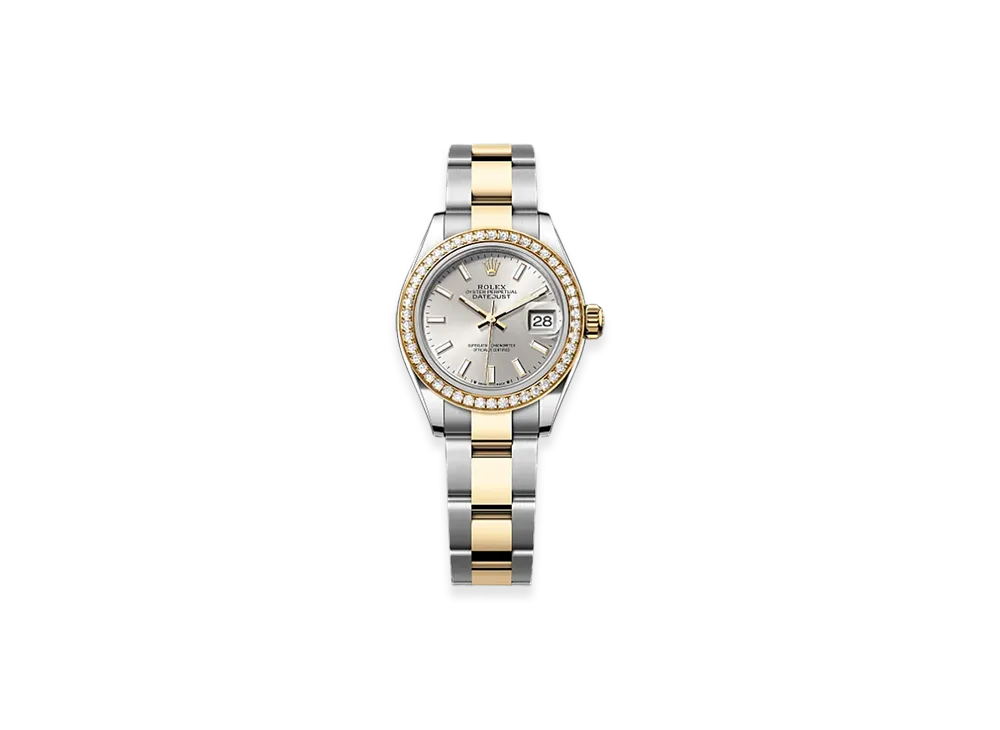 ROLEX Lady-Datejust 28mm Oystersteel & Yellow Gold Diamond 279383RBR "Silver"