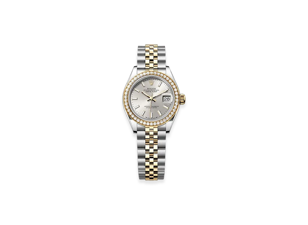 ROLEX Lady-Datejust 28mm Oystersteel & Yellow Gold Diamond 279383RBR "Silver"