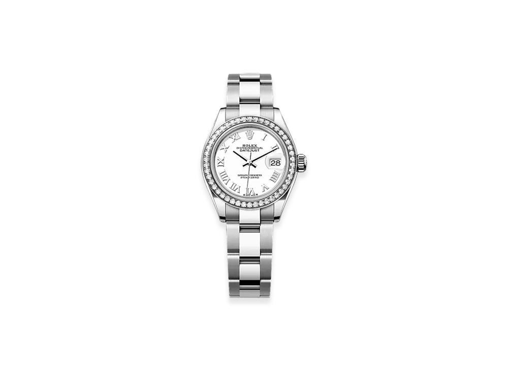 ROLEX Lady-Datejust 28mm Oystersteel & White Gold Diamond 279384RBR "White"