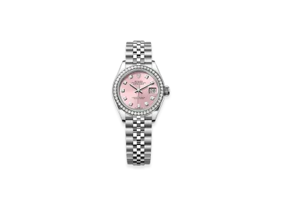 ROLEX Lady-Datejust 28mm Oystersteel & White Gold Diamond 279384RBR "Pink"