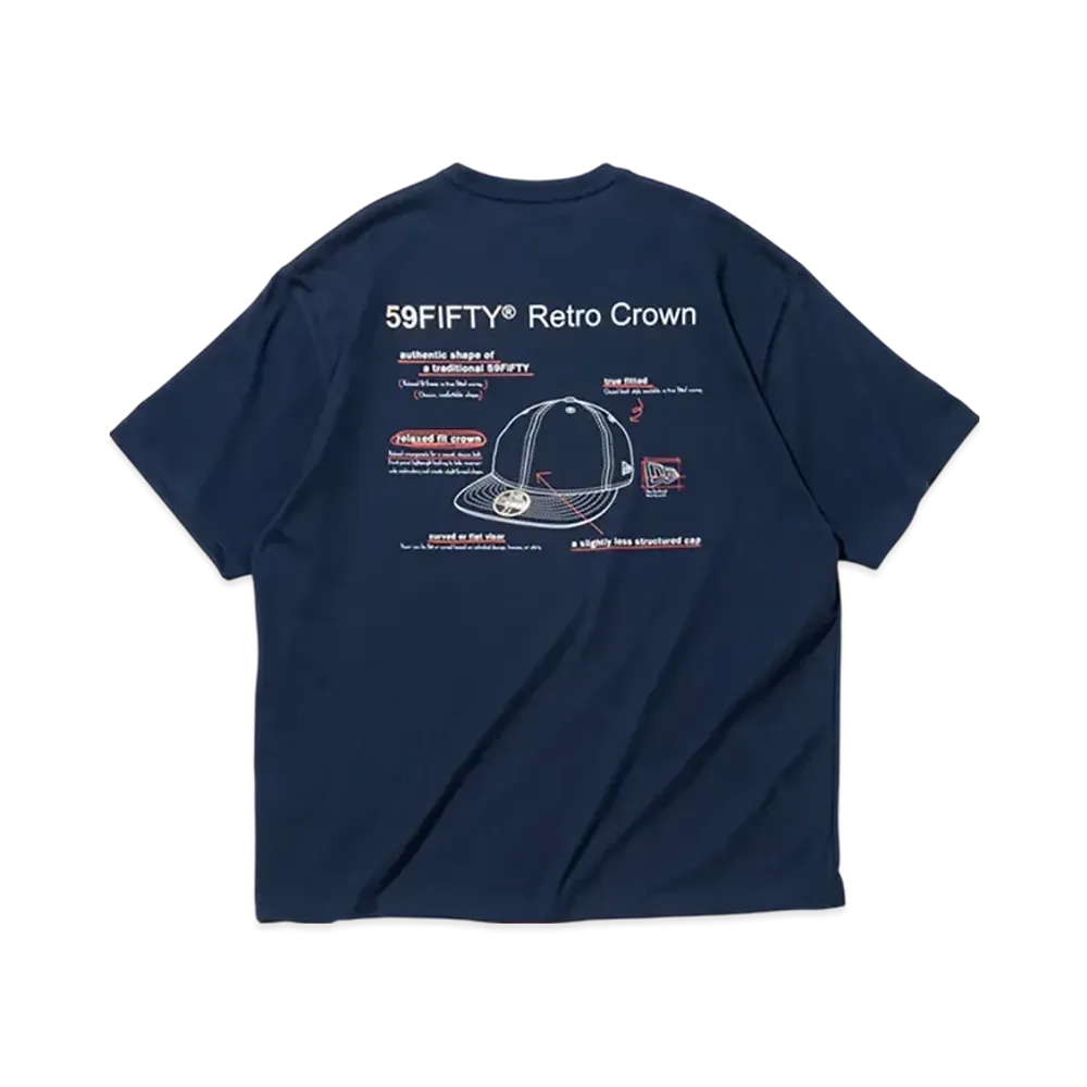 NEW ERA Short Sleeve Performance T-Shirt 59Fifty Day Memorial Collection RC 59Fifty "Navy"
