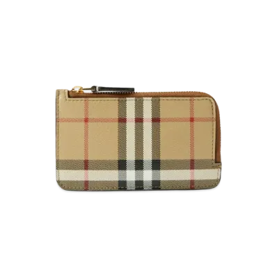 Burberry Women's Printed Canvas Card Holder "Beige"
