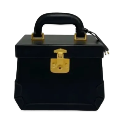 GUCCI Old Gucci Ladylock Vanity Bag "Black"