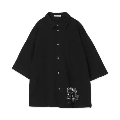 UNDERCOVER Cotton Jersey Shirt "Black"