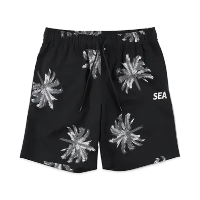 WIND AND SEA Palm Tree Shorts "Black"
