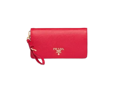 PRADA Saffiano Leather Mini Bag "Red"