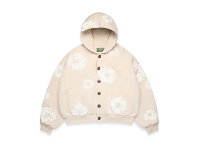 DENIM TEARS Cotton Wreath Cardigan Hoodie "Oatmeal"