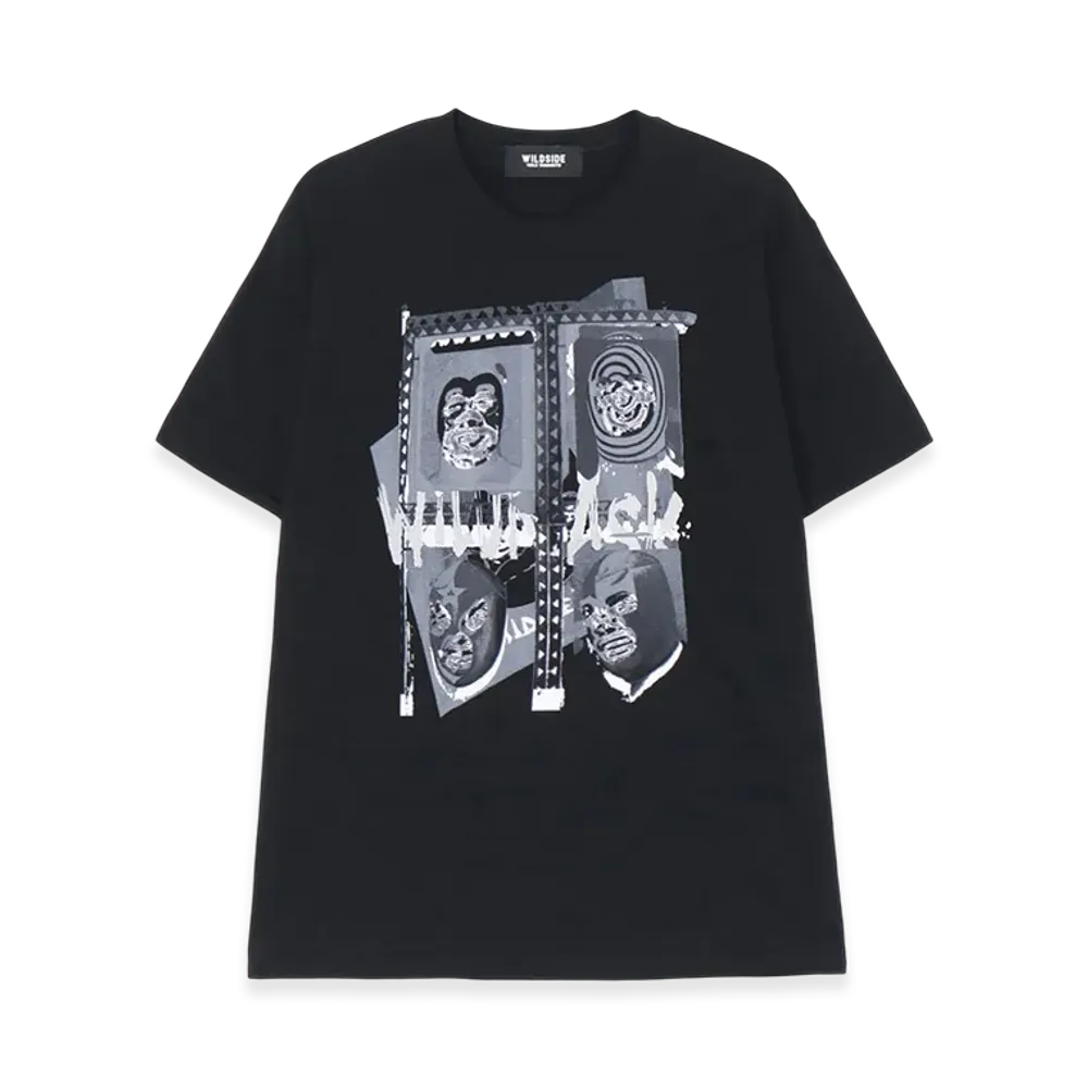 WILDSIDE YOHJI YAMAMOTO Wild Mask T-Shirt B "Black"