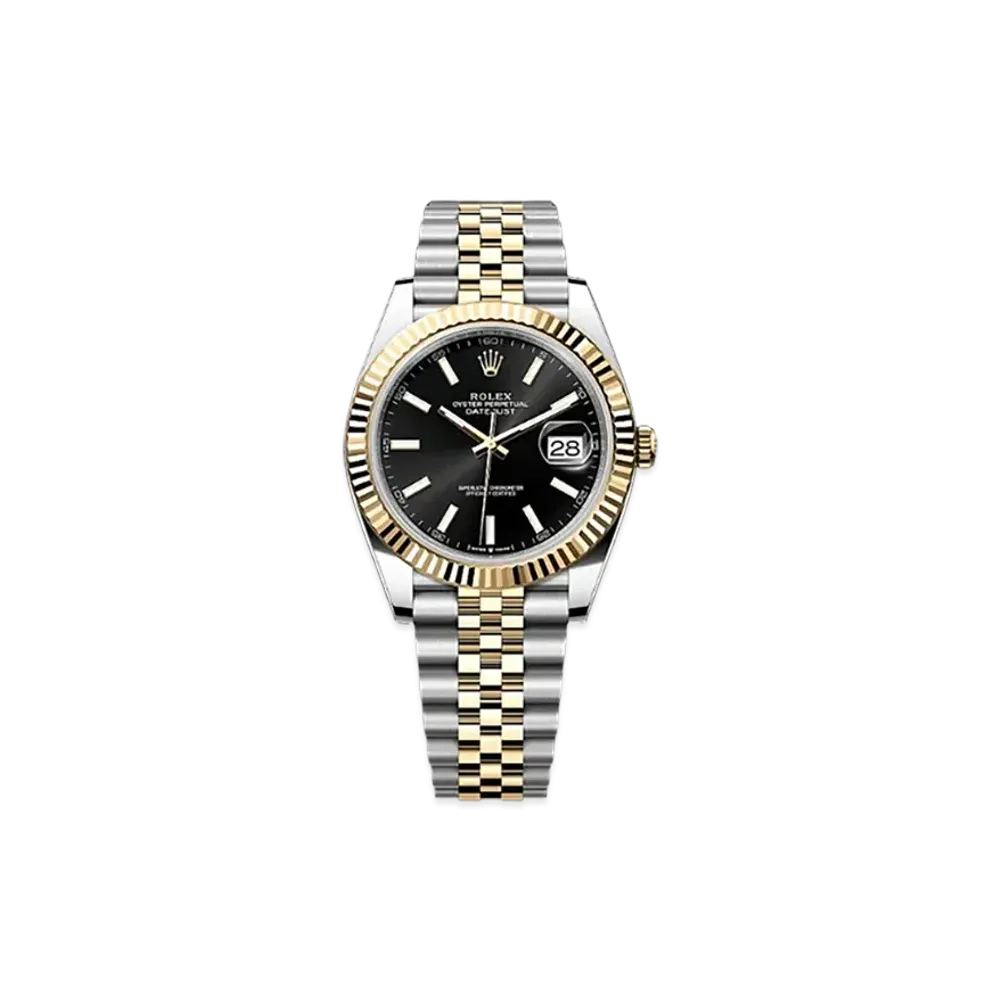 ROLEX Datejust 41 Oystersteel & Yellow Gold "Black"