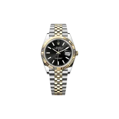 ROLEX Datejust 41 Oystersteel & Yellow Gold "Black"