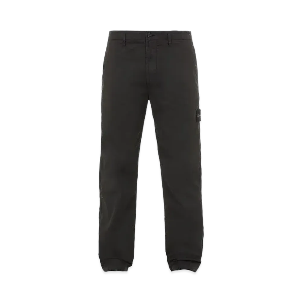 Stone Island 30310 STRETCH COTTON GABARDINE_REGULAR FIT "Black"